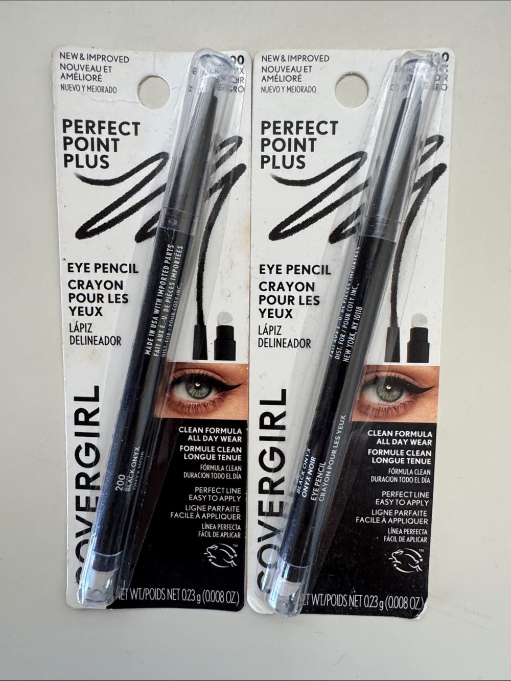 COVERGIRL Perfect Point Plus Eye Pencils — Onyx Black (Twin Pack)